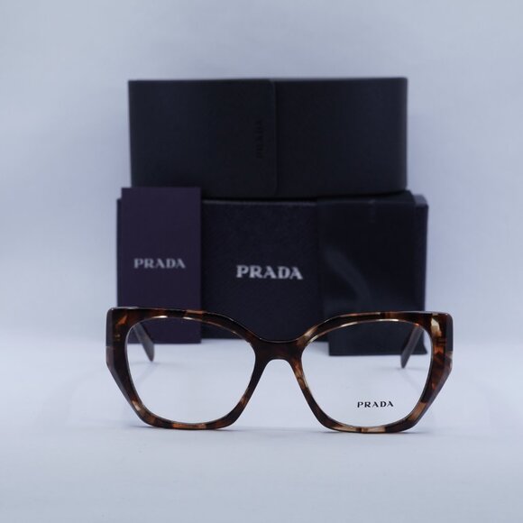 Prada PR18WV 07R1O1 Cat Eye Eyeglasses 54mm - Caramel Havana - Picture 2 of 10